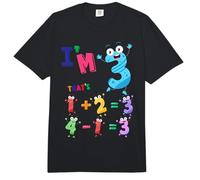 Maths 3rd Birthday Outfit Idea for Kids & 3 Year Old Numbers Comfort Colors Adult Heavyweight T-Shirt