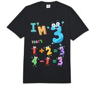 Maths 3rd Birthday Outfit Idea for Kids & 3 Year Old Numbers Comfort Colors Adult Heavyweight T-Shirt