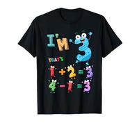 Maths 3rd Birthday Outfit Idea For Kids & 3 Year Old Numbers T-Shirt