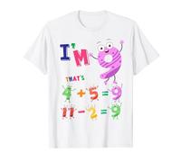 Maths 9th Birthday Outfit Idea For Kids & 9 Year Old Numbers T-Shirt