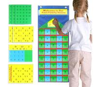 Maths Cards for Kids - Removable Learning Board, Pocket Poster Learning Cards, Educational Counting Toy, Portable Calculating Game | Interactive Math Exercise Activity for Home, School, Travel
