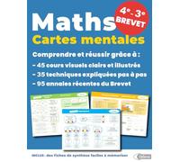 Maths CARTES MENTALES - 4e, 3e, Brevet 2025: Pour réussir facilement en maths au Brevet