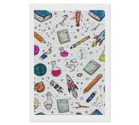Math's Chemistry Physics Science Formulas Diamond Painting Kits Round Full Drill Cross Stitch Art Pictures for Home Wall Decor 8"x12"