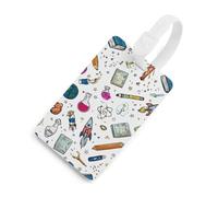 Math's Chemistry Physics Science Formulas Luggage Tag for Suitcase Cute ID Tags Travel Baggage Identifier Labels White-Style