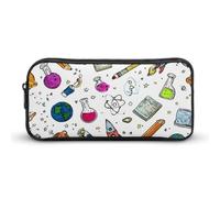 Math's Chemistry Physics Science Formulas Pencil Case Cute Pen Pouch Cosmetic Bag Pecil Box Organizer for Travel Office