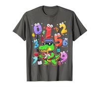 Maths Costume with Number On Kids Maths Ideas & Number T-Shirt, Men, Asphalt Grey, Large