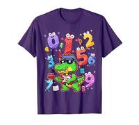 Maths Costume with Number On Kids Maths Ideas & Number T-Shirt, Men, Purple, Large