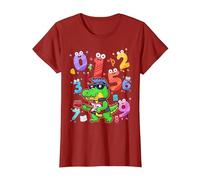 Maths Costume with Number On Kids Maths Ideas & Number T-Shirt, Women, Cranberry Red, XX-Large