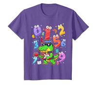 Maths Costume with Number On Kids Maths Ideas & Number T-Shirt, Youth, Purple Heather, Medium