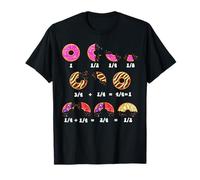 Maths Day Costume Idea Kids Teachers Donut Fraction Math T-Shirt