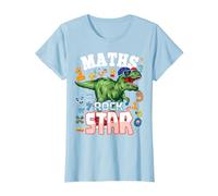 Maths Day Costume Outfit Idea for Kids Maths Rockstar T-Shirt, Women, Baby Blue, Medium
