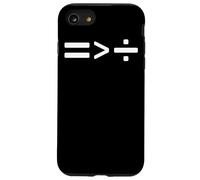 Maths Equals Sign is Greater than Divide Social Equality Case for iPhone SE (2020) / 7/8
