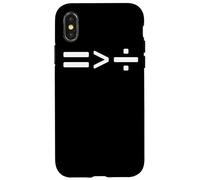 Maths Equals Sign is Greater than Divide Social Equality Case for iPhone X/XS