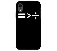 Maths Equals Sign is Greater than Divide Social Equality Case for iPhone XR