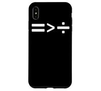 Maths Equals Sign is Greater than Divide Social Equality Case for iPhone XS Max