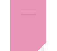 Maths Exercise Book 5mm Square A4: Squared Paper / Grid Notebook for Mathematics / School | 100 Pages | Pink Cover
