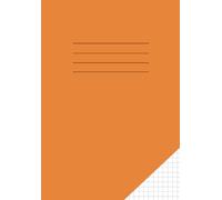 Maths Exercise Book 5mm Square A5: Blank Squared Book for Maths Lessons / Grid Paper Notebook for Mathematics / for School Kids | 109 Pages | Orange Cover