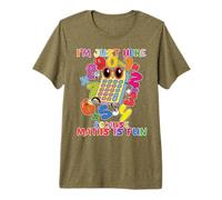 Maths is Fun Calculator Number Day Math Day Costume Gift - W Premium T-Shirt