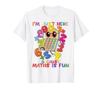 Maths is fun Calculator Number day math day costume gift - W T-Shirt