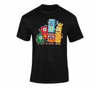 Maths Is Fun T-Shirt - Funny Multiplication Maths Rockstar Shirt for Kids & Adults - Cute Cartoon Number Tee for Teachers & Students Black XL NumbersMaths Day 03