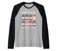 Maths is My Jam Funny Math Teacher Student Pun Jar Humor Raglan Baseball Tee