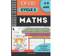 MATHS: Manuel d'entraînement aux additions et aux soustractions CP-CE1 | Problèmes mathématiques | Les meilleurs exercices de mathématiques pour ... calcul | Cahier grand format (21 x 29,7 cm)