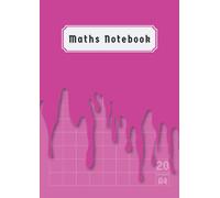 Maths Notebook Squared 20mm A4: 2 cm Large Squares Back to School Notebooks for Kids Children Mathematics Class Records & Lesson | 100 Pages | Pink