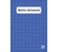 Maths Notebook Squared 20mm: Maths Exercise Book 20mm Squares A4 | Back to School Notebooks A4 With Large Squares For Kids| Blue Cover