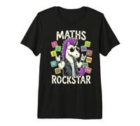 Maths Rockstar Unicorn Times Table Number Day Kids Premium T-Shirt