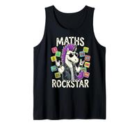 Maths Rockstar Unicorn Times Table Number Day Kids Tank Top