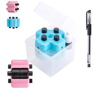 Maths Roller Stamp, 4 in 1 Math Stamp Roller - Addition Subtraction Multiplication Division Practice Tool, Upgraded Randomized Digital Roller Stamp for Preschool & Elementary Learning (Blue)