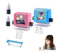 Maths Roller Stamp,Math Stamp Roller,Roller Digital Stamp,Addition Subtraction Multiplication Division Math Learning Stampses,1-100 Math Practice for Preschool & Classroom (Multiplication+Division)