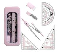 Maths Set, Compass Maths for Secondary School, Maths Sets - Protractor and Compass Set for Students' Mathematics Teaching and Learning Drawing Geometric Figures Kids Stationery Gifts