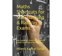 Maths Shortcuts for SSC, Banking & Railway Exams: Fast Calculation Tricks for Competitive Exams | Quantitative Aptitude Guide (Maths Mastery Series)
