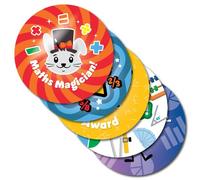 Maths Stickers, 150pcs on 5 A4 sheets, 32mm size. Teacher Stickers