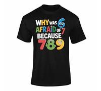 Maths T Shirt Kids - VE Day Boys Girls Top, Number Day School Outfit, Multiplication Square Numbers Idea for Children Black 7-8 Years Style 1