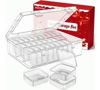 Mathtoxyz Extra Large Bead Storage Box, Small Bead Organisers and Storage Containers Plastic Bead Holder Cases Transparent Boxes for Clay Beads Diamond DIY Craft Making Jewelry