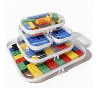 MATICAN Clear Hard Shell Zipper Pouches - Assorted Small, Medium, Large Sizes - 5-Pack Transparent Organizer Cases with White Trim for Travel, Makeup, Pencil, Snacks, Home, Office, School Storage