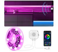 MATICOD Motion Sensor Lights Indoor Motion Sensor Led Strip Light LED Wardrobe Lighting, Plug-in RGB APP Control USB Powered Under Cabinet Kitchen Lighting for Stair Closet, 3m