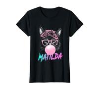 MATILDA - Adorable girl name with cute Cat T-Shirt