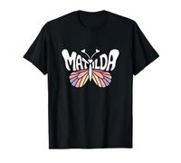 Matilda Butterfly - Personalized Cute Name Word Art T-Shirt