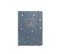 Matilda Moo 2024-2025 Academic Diary - A6 Size - Day a Page Mid Year Diary - Elastic Closure - July '24 to July '25 - Grey