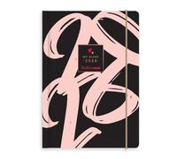 Matilda Moo 2026 A5 Diary - Unique Weekly Notes Layout - Durable Card Covers - Detailed Lamination - Rose Gold Foiling - Black