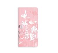 Matilda Myres 2026 Pocket Diary | Weekly Notes Layout | Week on One Page with Notes | Slim Portable Planner with Silver Elastic Closure | Pink