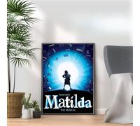 Matilda Poster Print, Musical Print, A4 A3 West End Broadway Theatre Show, Wall Art Deco Special Canvas West End Print, London theatre art frame options (A3 Print Only)