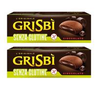 Matilde Vicenzi Gluten Free Grisbi Cream Italian Biscuits Cookies | 2 x 150g Packs (Chocolate)