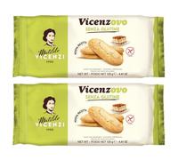 Matilde Vicenzi Gluten Free Vicenzovo Italian Savoiardi Ladyfinger Tiramisu Dessert Biscuits Cookies 125g (Pack of 2)