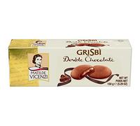 Matilde Vicenzi Grisbi Double Chocolate - 6 x 150g | Italian Chocolate Biscuits Filled with Chocolate Cream (Import)