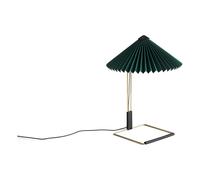 HAY - Matin Table Lamp 300 mm, Polished Brass / Forest Green - Forest Green
