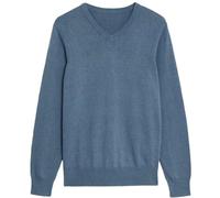 MATINEE Mens Fine Knitted Luxury Supersoft Cashmere-Like Crew Neck/V Neck/Zip Neck Sweaters, Fine 12 Gauge Knit Structure (UK, Alpha, XL, Regular, Regular, Air Force 2, V Neck)
